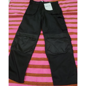 Men’s long pant with pocket at front & contrast fabrics
