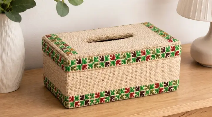 Jute tissue box - Image 4