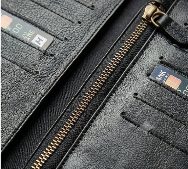 Premium Long Leather Wallet for Men & Women - Image 4